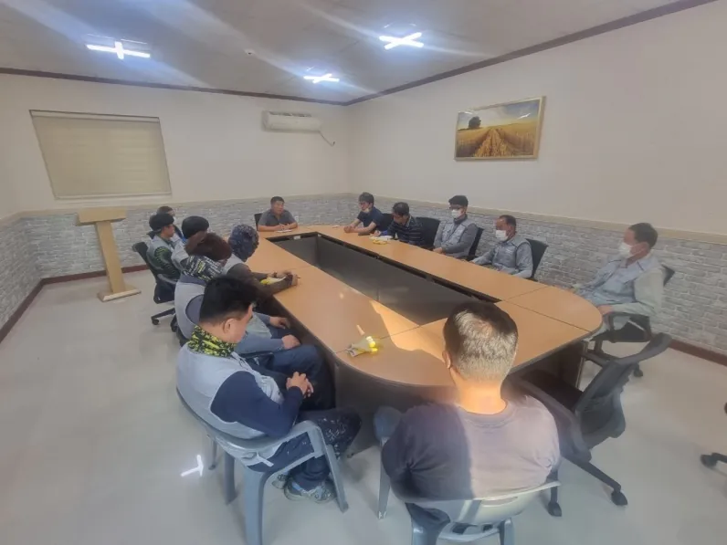 대표이사 주관 일일 안전교육
